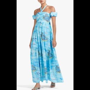 STAUD VIVIANA BLUE ISLAND DRESS sz(8)